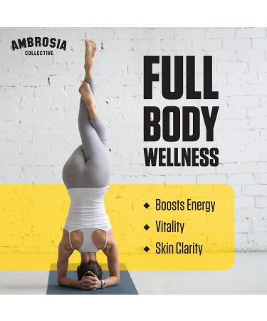 Ambrosia Nektar - Superfood Powder | Daily Organ Support Supplement | Greens Powder Alternative | 13 Superfoods for Energy Digestion Skin Health & Immune Support | 30 Servings | Strawberry Lychee - Buy Online on GoSupps.com