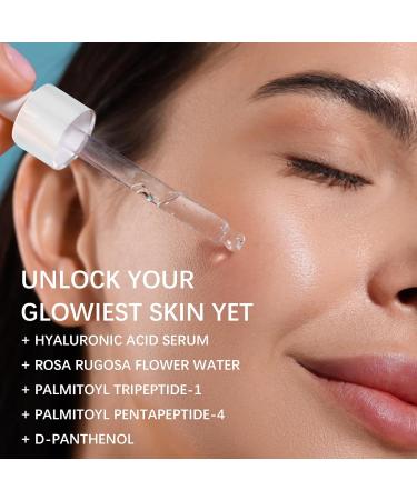 3 Pack Hyaluronic Acid Serum with Rosa Rugosa - Enhanced Hydration & Skin Balance (1fl.oz each) | Buy Internationally - Buy Online on GoSupps.com