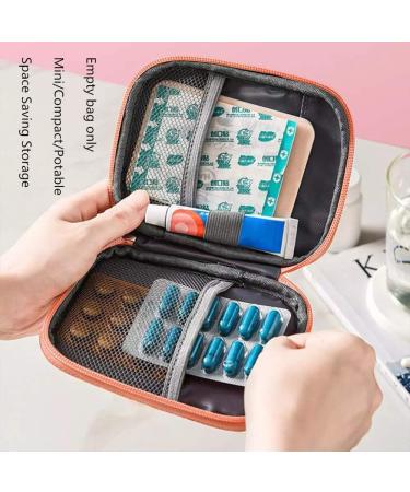 Mini Zippered First Aid Kit Bag - 3 Pack of Travel Medication Pouches - Compact and Organized for Emergencies - 5.5x4.3x0.8Inch - Buy Online on GoSupps.com