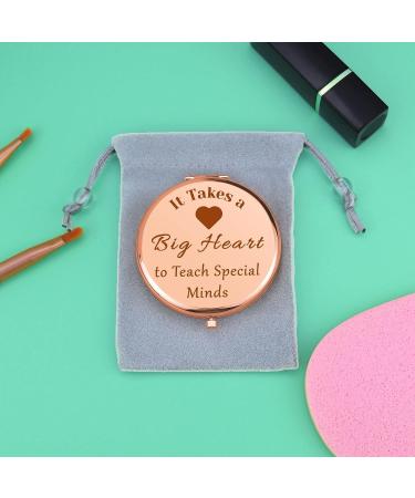 Speech Therapist Thank You Gift - Compact Mirror for SPED Teacher | Appreciation Gift for Special Education Teacher - Retirement, Teachers' Day, Birthday | Folding Makeup Mirror for Women - Buy Online on GoSupps.com