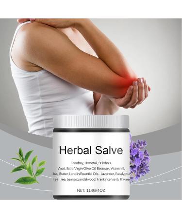 Organic Herbal Salve 4oz | Comfrey Herbal Balm | Natural Skin Care Ointment (2pc) - Shop Internationally - Buy Online on GoSupps.com