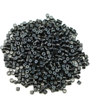 Kullke 1000 Pcs 4.5mm Silicon Lined Micro Rings for I Tip Hair Extensions - Jet Black Nano Beads for 0.5g/0.7g Hair - Aluminum Micro Rings 4.5mm 1000pcs - Buy Online on GoSupps.com