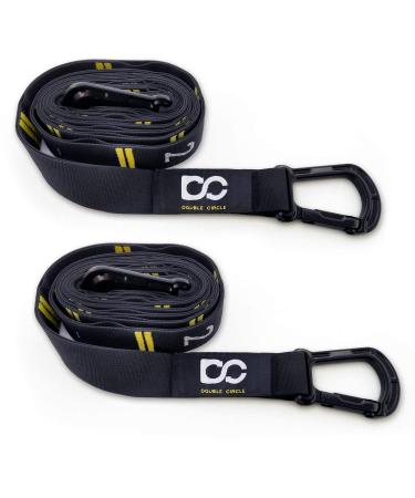Double Circle Quick Adjust Numbered Straps for Gymnastic Rings - Carabiner System and Exercise Video Guide for Full Body Workout, Calisthenics, and Home Gym - Buy Online on GoSupps.com