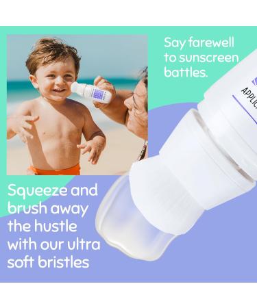 Busy Squid Sunscreen Applicator for Kids & Adults | Refillable Mess-Free Travel Size Brush for Even Lotion Application - Buy Online on GoSupps.com