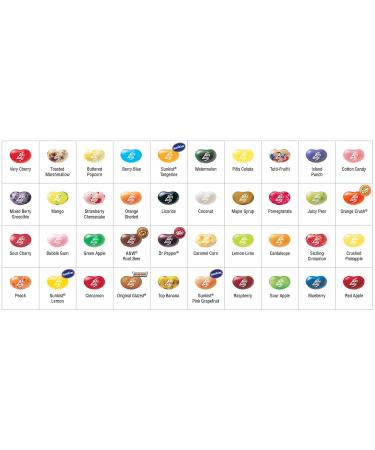 Jelly Belly 40-Flavor Clear Gift Box - Genuine Official from the Source - Buy Online on GoSupps.com