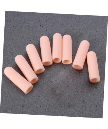 Finger Cots Set - 8 Pcs Finger Tips & Toe Sleeve Covers for Pain Relief - Beige Thin Section - Thumb and Toe Protectors Included - Buy Online on GoSupps.com