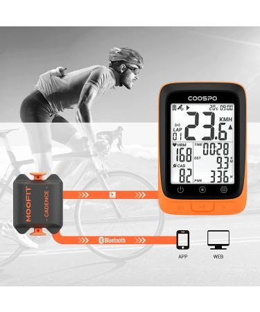 Moofit Cadence Sensor Bluetooth/ANT+ IP67 Waterproof for Cycling - Compatible with Wahoo, Zwift, TacX - Wireless RPM Spin Bike Sensor - Buy Online on GoSupps.com