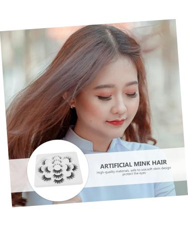 minkissy 7 Pairs Fake Eyelashes Curly Eyelashes False Lashes Cat Eyes Look Lashes Fluffy Thick Eyelashes Reusable False Eyelashes Dense Eyelashes Art Eyelashes Slim Imitation Set 6d - Buy Online on GoSupps.com