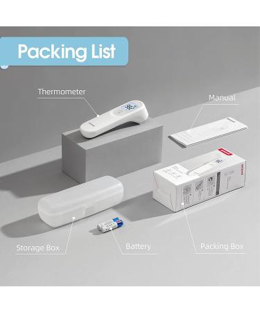 Yuwell Infrared Thermometer for Adults and Kids - Non Contact Baby Thermometer with Instant Read, Fever Alarm, Vibration Alert - Includes Storage Case - Buy Online on GoSupps.com