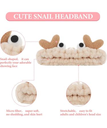 WLLHYF Face Wash Headband Facial Makeup Hairband Elastic Spa Headband Cute Coral Fleece Crab Hair Band Cartoon Creative Head Wraps Cute Christmas Hair Accessories for Women Girls Skincare Sports Khaki - Buy Online on GoSupps.com