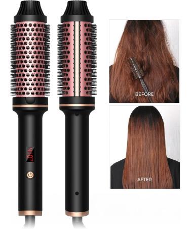 Curling Brush 1.5 in Thermal Brush Curling Iron Heated Curling Brush Volumizing Brush Ceramic Tourmaline Ionic Curling Comb 110-240V Travel Curling Iron LCD Display 10 Temperatures Heated Round Brush - Buy Online on GoSupps.com