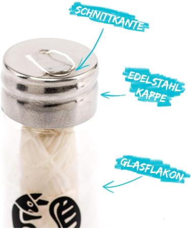 Chinchilla Vegan Dental Floss | Plastic-Free & Sustainable | Corn Starch Tooth Silk | 30m Refillable Mint Tooth Floss | Compostable & Biodegradable Eco-Friendly Dental Care - Buy Online on GoSupps.com