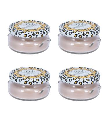 Tyler Creamy Beige 3.4 Ounce Glass Aromatherapy Scented Jar Candle Pack of 2 High Maintenance
