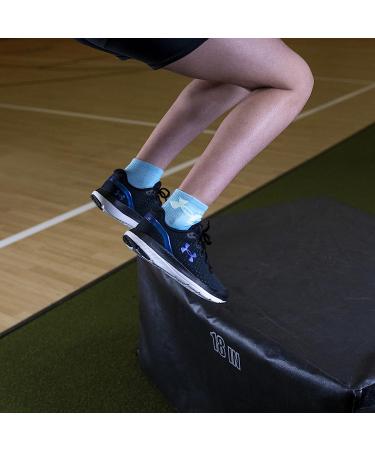 Under Armour Youth Essential Quarter Socks 6-Pack - White/Black/Opal Blue - Small - Buy Online on GoSupps.com