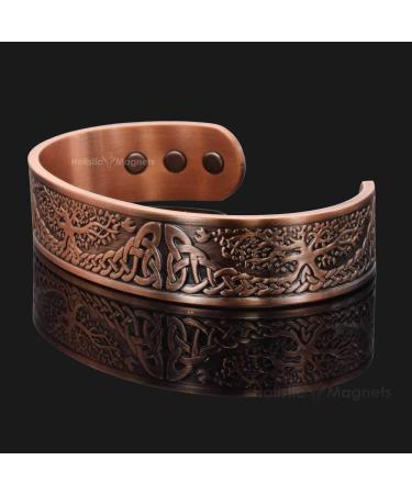 Holistic Magnets Copper Magnetic Bracelet for Arthritis & Tendinitis Relief - Celtic Tree of Life Design (19.5-22cm) - Buy Online on GoSupps.com