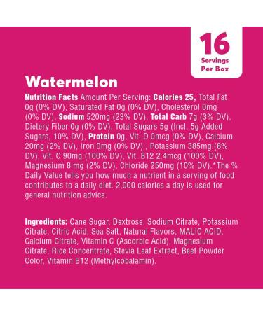 Nuun Instant Electrolyte Powder Packets - Watermelon Flavor | 16 Servings | Rapid Hydration Formula - Buy Online on GoSupps.com