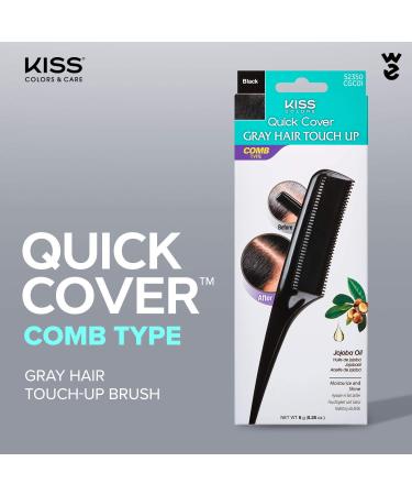 KISS Quick Cover Gray Hair Touch Up Comb in Black - CGC01 - Buy Online on GoSupps.com