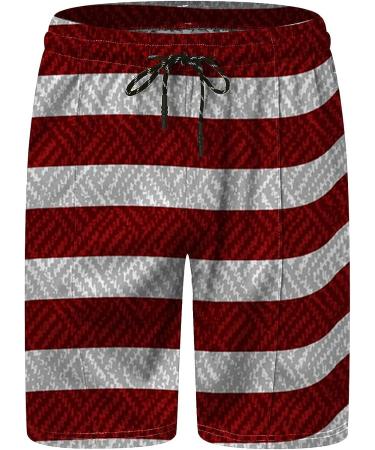 Fxbar Men's Patriotic American Flag Zipper Collar T-Shirt Set, Dark Blue, Large - Buy Online on GoSupps.com
