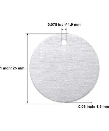 1 Inch Round Aluminum Stamping Blanks for Jewelry Making - Pack of 100 - Buy Online on GoSupps.com