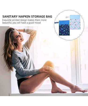 Healeved Women's Zipper Wallet with Nursing Pad and Sanitary Napkin Pouch - Travel Tampons and Baby Diaper Bag - Assorted Colors - Pack of 2 - Buy Online on GoSupps.com