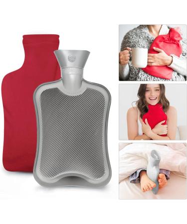 2L Red Heat Bottle Set - Soft Neck & Shoulder Heat Therapy for Kids | Large Bed & Neck Bottles - Buy Online on GoSupps.com