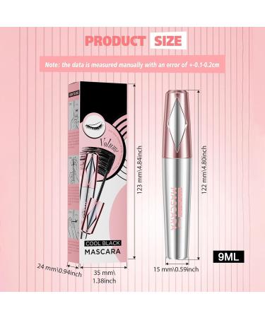 Eyelash Mascara Makeup Mascara - 9ml Volumizing Curling Lengthening Mascara Fever-Proof Waterproof Eyelash Makeup Cosmetic for Women's Beauty Makeup - Buy Online on GoSupps.com