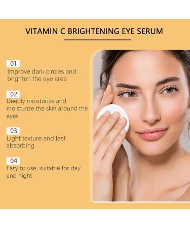  homomdy Set of 2 brightening eye creams with vitamin C anti-aging vitamin C serum for puffiness and dull dark circles under the eyes moisturizing cream instant firming complexion - Buy Online on GoSupps.com