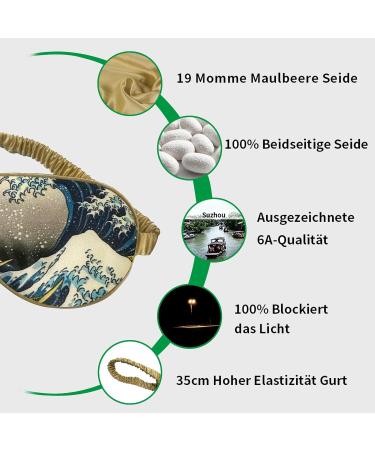 Yunchi 100% Silk Sleeping Mask for Ultimate Comfort | 19 Momme Mulberry Eye Mask for Men & Women | Bio Satin Blindfold for Sleep - Buy Online on GoSupps.com