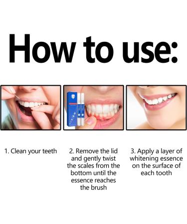 Teeth Whitening Pen - Instant Natural Whitener Gel (2 Packs) | Safe Painless Travel-Friendly | Removes Years of Stains - Buy Online on GoSupps.com