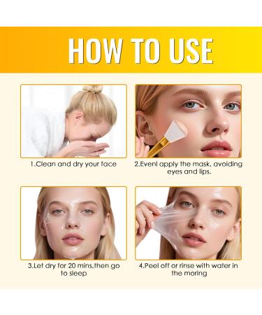 HOUSN Collagen Night Wrapping Mask 75 ml snail slime mask collagen Overnight Wrapping Peel Off facial mask organic facial mask for the face elasticity and moisture - Buy Online on GoSupps.com