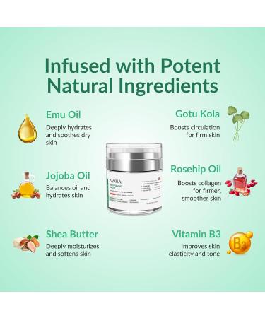 Neck Firming Cream with Retinol Collagen & Hyaluronic Acid - Anti-Aging Skin Tightener for Turkey Neck & D collet - 1.85 Fl Oz - Buy Online on GoSupps.com