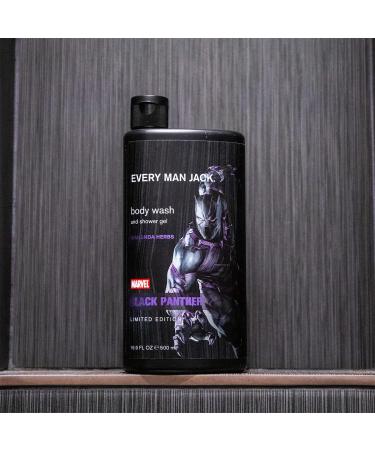 Every Man Jack Body Wash - Marvel Black Panther Twin Pack | 16.9-fl oz x 2 Bottles | Parabens-free, Phthalate-free, Dye-free | Certified Cruelty-Free - Buy Online on GoSupps.com