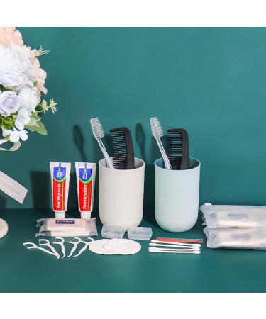 25 Sets Personal Hygiene Kit Bulk - Disposable Toiletry Kits for Travel Homeless Supplies | Toothbrush Toothpaste Floss Comb & Soap Cover - Buy Online on GoSupps.com