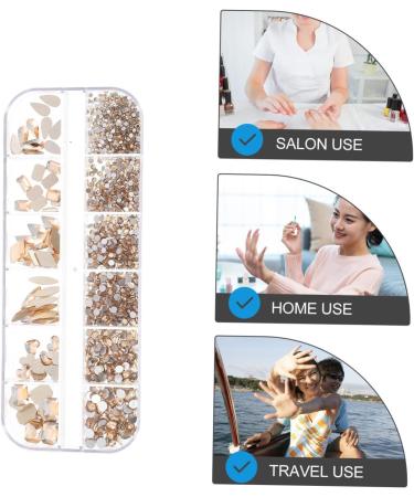 Beatifufu 1 Box Nail Art Flat Drill Nail Decor Manicure Supply Manicure Accessories Nail Salon Accessory Nail Patches Nail Ornament Nail Accessories DIY Manicure Decors Nail Jewelry Decor - Buy Online on GoSupps.com