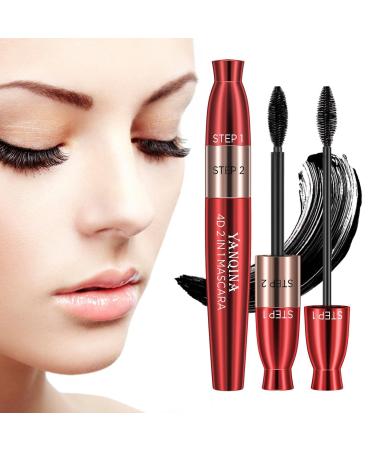 5 Tubing Mascara | Long Lasting Lengthening Tubing Mascara for Fuller Lashes - Waterproof Black Fiber Mascara for Sensitive 5 Pcs Mascara