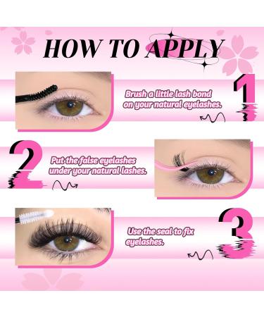 Veleasha Lash Extension Kit - 280PCS Wispy Lashes (40D & 50D) with Bond Seal & Tweezers for Self Application - 9-16mm Lash Clusters - Buy Online on GoSupps.com