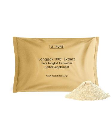 Pure Original Ingredients Longjack Extract (4oz) Tongkat Ali, Vegan and Gluten-Free 4 Ounce (Pack of 1)