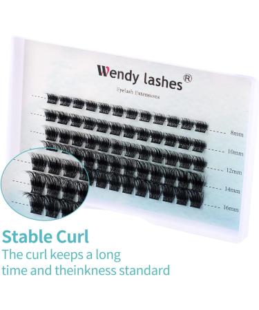 D Curl Cluster Lashes 0.07mm 8-16mm Mixed DIY Lash Extensions - Soft and Wispy Reusable Eyelash Clusters (FD-D18-0.07-D8-16) - Buy Online on GoSupps.com