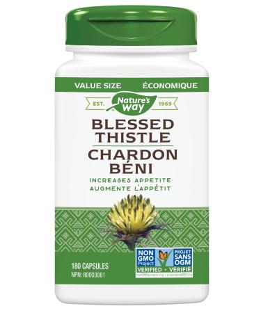 Nature's Way Blessed Thistle Herb Increases Appetite 180 Vegetarian Capsules 180 count (Pack of 1)