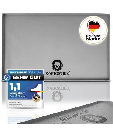 K nigstier bowl pad dogs & bowl pad cats - non -slip dog bowl underlay - 100% BPA - Practical feeding base underlay for dog bowl & katznapf - silicone bowl pad large 48x30 cm size M