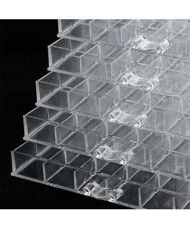 Demeras Nails Organizer Art 23x18x17 120 Grids Nail Decoration Sequence Organize Box Transparent Empty Nail Art Storage Box - Buy Online on GoSupps.com