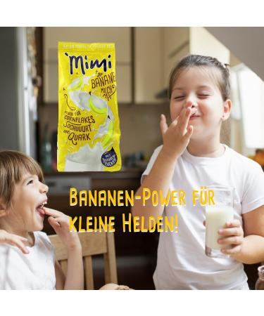 Mimi Milchmix Banana 6 x 400 g Powder Drink Canisters Milk Soluble with Banana Taste Hot and Cold Soluble Ideal for Leisur - Buy Online on GoSupps.com