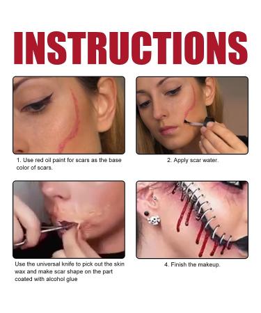 Professional SFX Makeup Kit for Scary Face & Fake Wound Effects - Perfect for Art, Theater, Halloween, Parties, and Cosplay - Buy Online on GoSupps.com