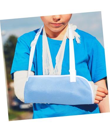 KICHOUSE Children's Arm Sling Wrist Sling Shoulder Immobilizer Shoulder Sling Immobilizer Arm Brace Net 60X30CM Sky-blue - Buy Online on GoSupps.com