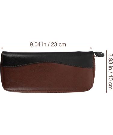 Beaupretty Leather Scissor Case - 2-Pack Travel Hairdressing Tool Bag Classic Pocket Scissors Holder Wearable Hair Cutting Accessories - 23x10x1.5cm - Buy Online on GoSupps.com
