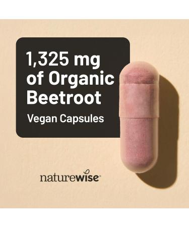 NatureWise Beet Root Capsules 1325mg with Organic Beetroot - Nitric Oxide Booster for Circulation and Heart Health Support - Vegan Gluten-Free Non-GMO - 120 Capsules 60 Day Supply 120 Count (Pack of 1) - Buy Online on GoSupps.com