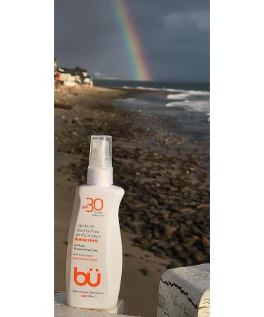 Bu SPF 30 Ultrafine WOWmist Sunscreen Spray - Non Greasy, Non Toxic, Non Comedogenic. Sweat & Water-Resistant for Travel, Sport, and Sensitive Skin - Natural Citrus (3.3 oz) - Buy Online on GoSupps.com