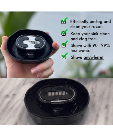 Razor Rinser - Goodbye to Clogged Razors and Dirty Sinks Clean Your Razor Efficiently No Batteries Save Water 2024 Manual Push-Type Razor Rinser for Any Cartridge Razor Shaver (Black) - Buy Online on GoSupps.com