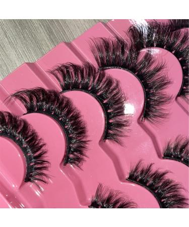 Fanxiton 5D Faux Mink Cat Eye Lashes 18mm - 7 Pairs Pack - Buy Online on GoSupps.com