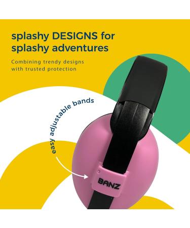 Banz Bubzee Baby Ear Defenders 0-36 Months Petal Pink - Noise Cancelling Headphones for Babies & Toddlers - Buy Online on GoSupps.com